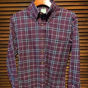 Brooks Brothers Men’s Red Fleece Sport Shirt Small